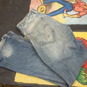 Levis 514 Vintage 34 x 34, faded blue, straight fit, easy stretch slim fit